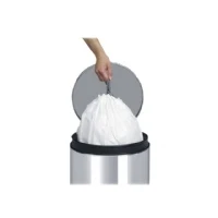 Abbildung von PerfectFit Müllbeutel mit Bindeband Code L, 40 45 Liter, 10 Stück/Rolle Weiß Brabantia