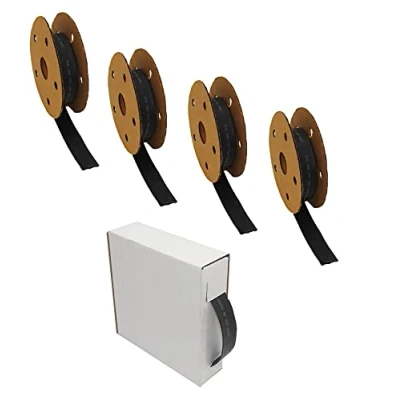 Abbildung von Schrumpfschlauch Sortiment Set Kabelverbinder 2:1 schwarz Isolierschlauch Wärmeschrumpfschläuche mit 4x4m Rolle 4 Größen 3 5 7 13mm