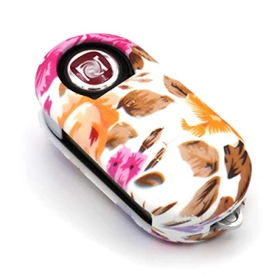 Abbildung von Schlüssel Hülle FIB für 3 Tasten Auto Silikon Cover Schlüsselhülle Etui Schutzhülle (Blumenmuster)