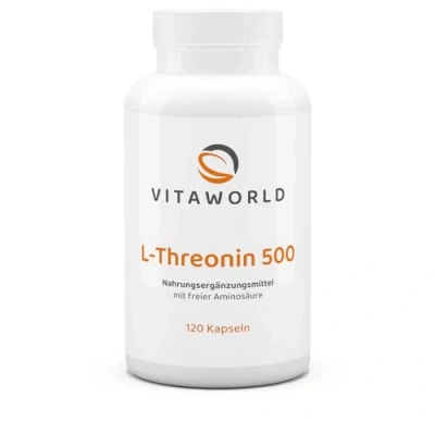 Abbildung von L threonin 500 mg Kapseln 120 St