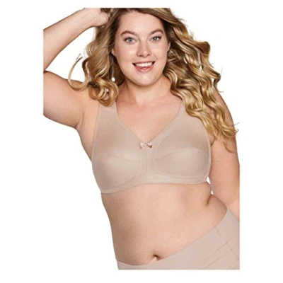 Abbildung von Naturana Damen Soft Cup festen Stützen BH mit voller Abdeckung, Hellbeige, 85C