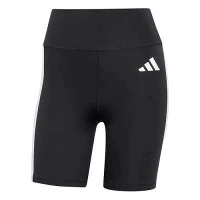 Abbildung von adidas Performance Optime Essentials 3 Stripes Short Leggings Tights, Damen, Größe: Lx5&quot;, Black/white