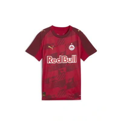 Abbildung von PUMA FC Rot Bull Salzburg 25/26 Ausweichtrikot Teenager, Kleidung, Dark Cherry/Metallisch Gold, 9 10Y