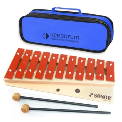 Abbildung von Sonor G10 Glockenspiel Sopran (Ve20) c3 f4 + KD Bag Tasche Blau