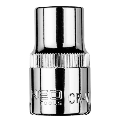 Abbildung von NEO TOOLS 08 412 Steckschlüsseleinsatz 1/2 12 mm Chrom Vanadium Stahl Sechskant
