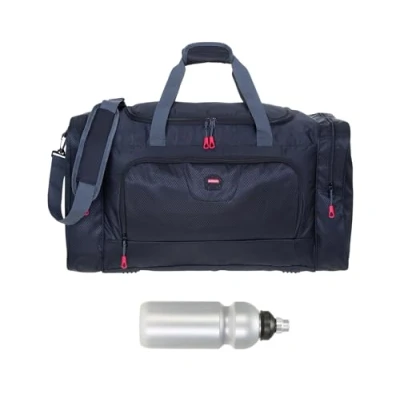 Abbildung von ELEPHANT Sporttasche groß Reisetasche Sport Tasche Trainer L 55 cm, 40 Liter Saunatasche Fußball Large Gym + Trinkflasche