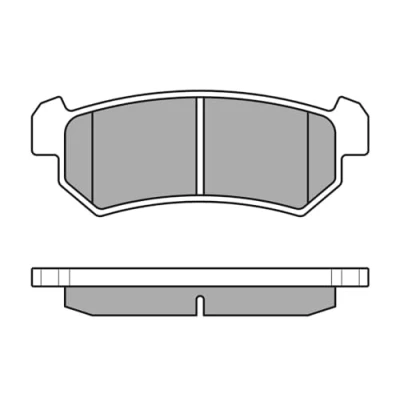 Abbildung von MEYLE 025 240 7114 Bremsbelagsatz ORIGINAL Quality Hinterachse exkl. Verschleißwarnkontakt mit Anti Quietsch Blech CHEVROLET: Lacetti Kombi