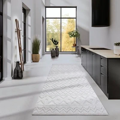 Abbildung von ELLE DECORATION Hochflor Teppich &quot;Itinerance&quot;, rechteckig, Hochflor, Shaggy, flauschig, weich, Langflor, modern, Hoch Tief Effekt