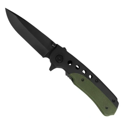 Abbildung von Mil Tec One Hand Messer Schwarz Einheitsgröße