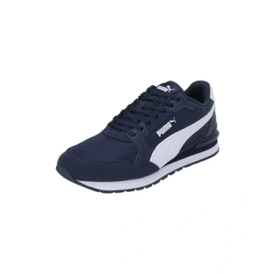 Abbildung von Puma ST Runner V4 Unisex Sneaker low, Größe: 42.5, Club navy/white Lederimitat/textil