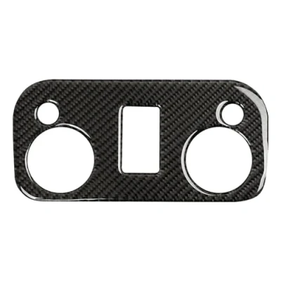 Abbildung von Interieurleisten Zubehör Für Ford Mustang GT 2015 2021 Carbon Fiber Innen Auto Dach Lesen Licht Panel Aufkleber Abdeckung Trim Dekorative Rahmen Innenbereich(Farbe:Schwarz)