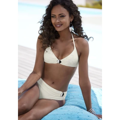Abbildung von JETTE Triangel Bikini, mit modischem Druck und Accessoires
