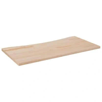 Abbildung von vidaXL Schreibtischplatte, Tischplatte für Bürotisch Schreibtisch Couchtisch, Holztischplatte mit lebendiger Kante, Platte Büro Massivholz Kiefer
