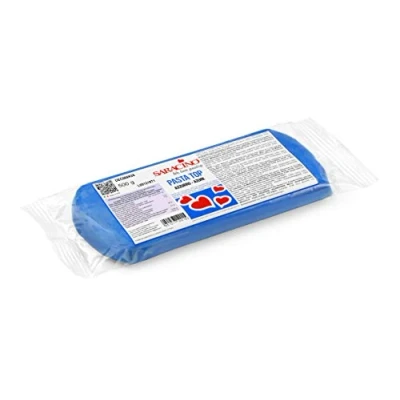 Abbildung von Saracino Fondant Top Blau Zum Eindecken 500 g Made In Italy