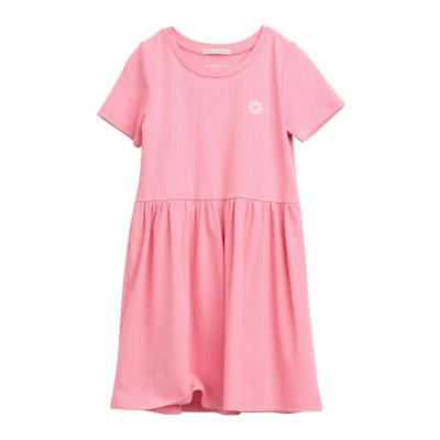 Abbildung von TOM Tailor MINI MIT Struktur Jerseykleid für Kinder, Größe: 92/98, Sunrise pink