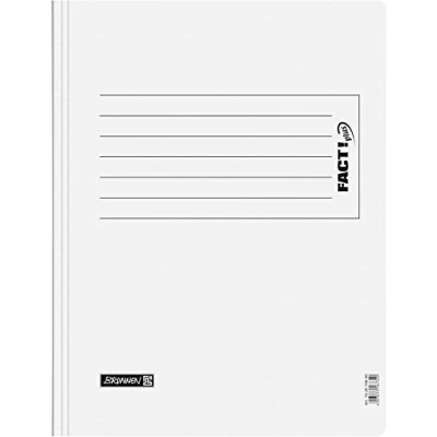 Abbildung von Brunnen Schnellhefter, aus Pappe, 13 Farben, extra stark, 375 g/m² Pacco da 10 bianco