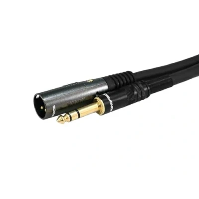 Abbildung von Monoprice 1,8 m vergoldetes Premier Series XLR Stecker auf 6,35 mm TRS Stecker, 16 AWG Kabel