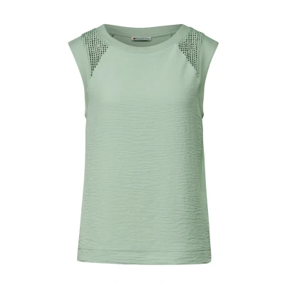 Abbildung von Street One MIT MESH Bluse, Damen, Größe: 42, Grün