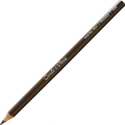 Abbildung von Conté a Paris 2154 Pastellstifte mit hoher Lichtechtheit aus hochwertigen Pigmente für Skizzen und Portraits, Ø Mine 5mm, Stift 8,5mm Umbra Natur
