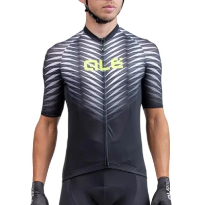 Abbildung von Alé Cycling Herren Solider Dorn Kurzärmliges Jersey, Schwarz, L