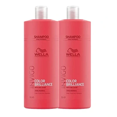 Abbildung von Wella 2x Care Brilliance Shampoo Für Feines Bis Normales Coloriertes Haar 1000 Ml