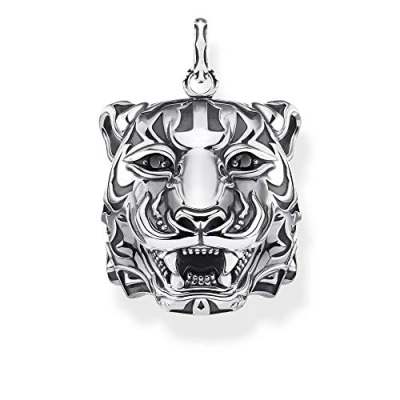 Abbildung von Thomas Sabo Anhänger Tiger Silber, PE887 643 11, Schwarz