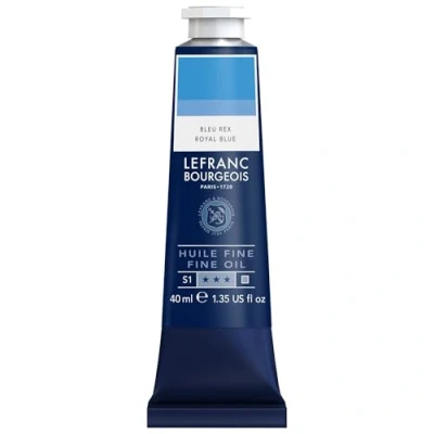 Abbildung von Lefranc Bourgeois 301773 Feine Ölfarbe in hervorragender Qualität,lichtecht mit gleichmäßige Konsistenz, 40ml Tube, ideal für Keilrahmen, Leinwand, Malkarton Phthalozyaninblau