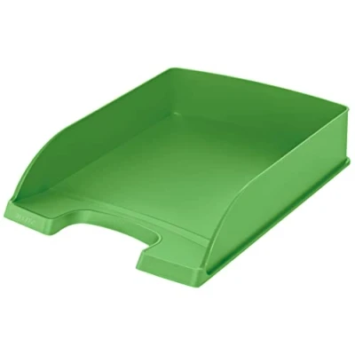 Abbildung von Leitz Briefkorb Standard A4, Briefablage in Premium Qualität, Stapelbares Ablagefach als Schreibtisch Organizer, Kombinierbar mit Plus Serie, Hellgrün, 52270050