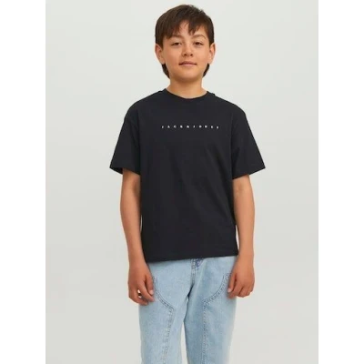 Abbildung von Jack &amp; Jones Junior Tshirt print für Kinder, Größe: 140, Black