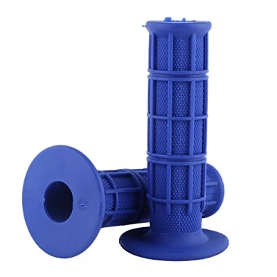 Abbildung von Hlyjoon Lenkergriffe 7/8 Zoll / 22mm 1 Paar Motorrad Gummi Griffe Universal Handgriffe Links Rechts Rutschfeste für Fahrräder Dirt Bike Lenker(Blau)