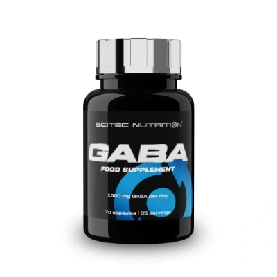 Abbildung von Scitec Nutrition GABA, Nahrungsergänzungsmittelkapseln mit gamma aminobuttersäure, 70 Kapseln