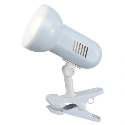 Abbildung von Globo Klemmleuchte, Leuchtmittel nicht inklusive, Praktische Schreib Tisch Leuchte Klemm Strahler Regal Spot Lampe