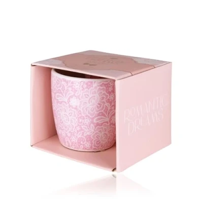 Abbildung von Accentra Badeset ROMANTIC DREAMS in Geschenkbox, inkl. 25ml Hand &amp; Nagelcreme, 20g Badefizzer, Tasse (ca. 250ml), Duft: Tea Rose Velvet rosa/hellblau/gold