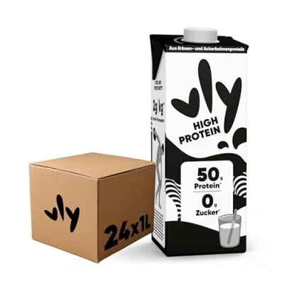 Abbildung von vly Die cremig leckere Milchalternative aus Erbsen + Calcium 100% pflanzlich Vegane HIGH PROTEIN zuckerfrei