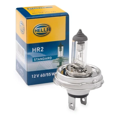 Abbildung von HELLA 8GJ 004 173 121 Glühlampe, Fernscheinwerfer R2 (Bilux) 12V 60/55W 3200K Halogen VOLKSWAGEN: Passat B5 GP Limousine, GOLF 1, Lupo / 3L