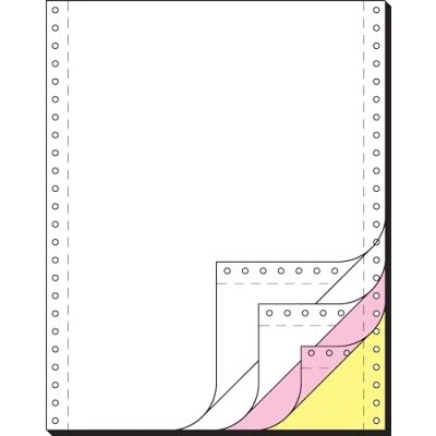 Abbildung von SIGEL 33244 Endlospapier 12 Zoll x 240 mm (A4 hoch), 60/53/57 g, 500 Sätze 4fach, Druckerpapier