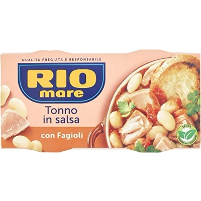 Abbildung von 6 Rio Mare tonno e fagioli fertiggerichte Thunfisch und Bohnen 160g Instant food