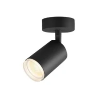 Abbildung von Philips Hue White &amp; Color Ambiance Fugato Spot 1 flg. schwarz 1x350lm, dimmbar, 16 Mio. Farben, steuerbar via App, kompatibel mit Amazon Alexa (Echo, Echo Dot)
