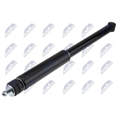 Abbildung von NTY A HD 029 Stoßdämpfer Hinterachse Gasdruck Teleskop oben Stift, unten Auge HONDA: Jazz Schrägheck (GE, GG, GP, ZA) 1.4, 1.3 i