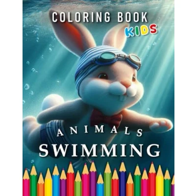 Abbildung von Animals Swimming Coloring Book Kids: For Children Motivation to Learn Swim (Kids Books)