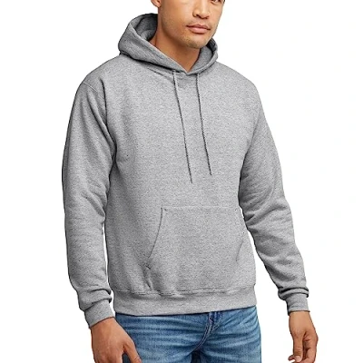 Abbildung von Hanes Herren Pullover EcoSmart Hooded Sweatshirt, Leichter Stahl, Medium