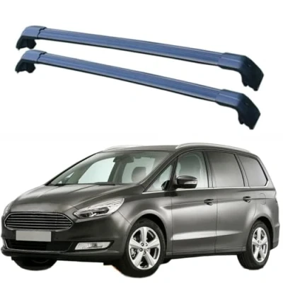 Abbildung von JUNYEW Dachgepäckträger Dachträger für Ford Galaxy(CK) 2015 2016 2017 2018 2019 2020 Aluminium (2 Stücke) Integrierte Dachreling Tragkraft 75 Kg Vormontiert Inklusive Schloss,P