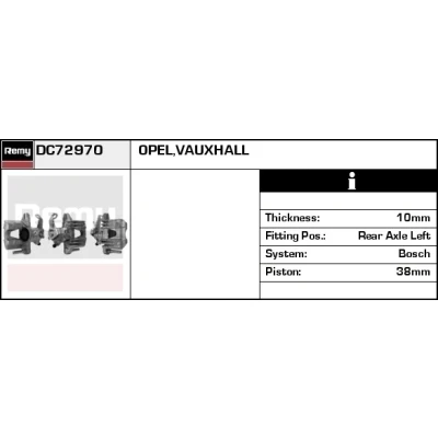 Abbildung von Bremssattel REMY DC72970