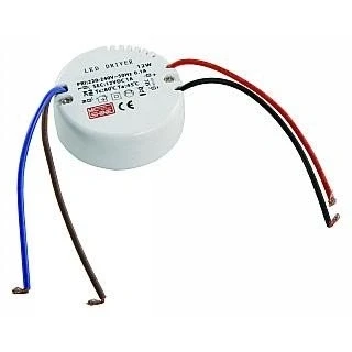 Abbildung von McShine LED Trafo, elektronisch, runde Bauform, 0,5 12 W, 220 240 V &gt; V, 55x23 mm