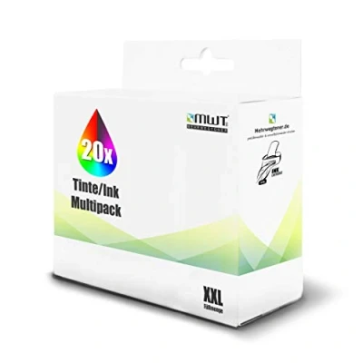 Abbildung von 20x Kraft Office Supplies Patronen für Brother DCP J 4110 ersetzt LC 127 XL 125 CMYK