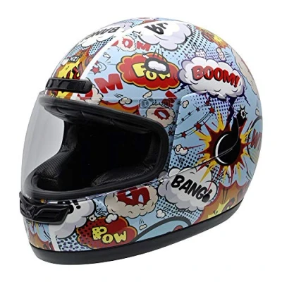 Abbildung von NZI Activy Junior Grafik Volles Gesicht Motorradhelm, Glanz Boom, Größe XS