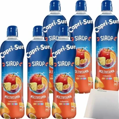 Abbildung von Capri Sun Sirup Multivitamin + vitamins 6er Pack (6x600ml Flasche) usy Block