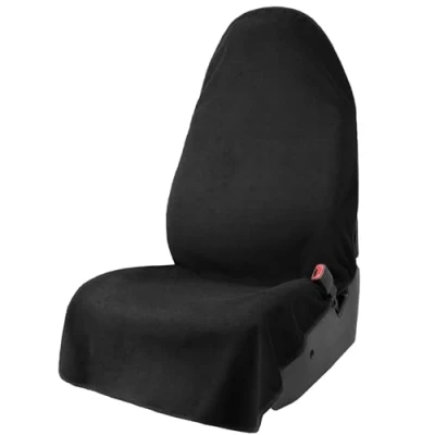 Abbildung von Leader Accessories 1 x Stoffbezug für Vordersitz, schwarz, Autos, SUVs, LKWs, maschinenwaschbar wasserdicht