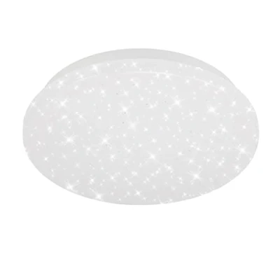 Abbildung von Briloner Leuchten LED Deckenleuchte, Deckenlampe mit Sternendekor, 8 Watt, 900 Lumen, 4.000 Kelvin, Weiß, Rund, Ø 22cm