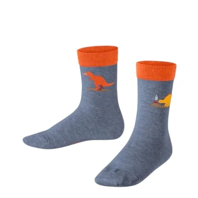 Abbildung von Falke Dinosaurs Socken für Kinder, Größe: 35 38, Light jeans